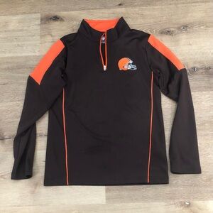 NFL Team Youth Quarter-Zip Pullover - Cleveland Browns